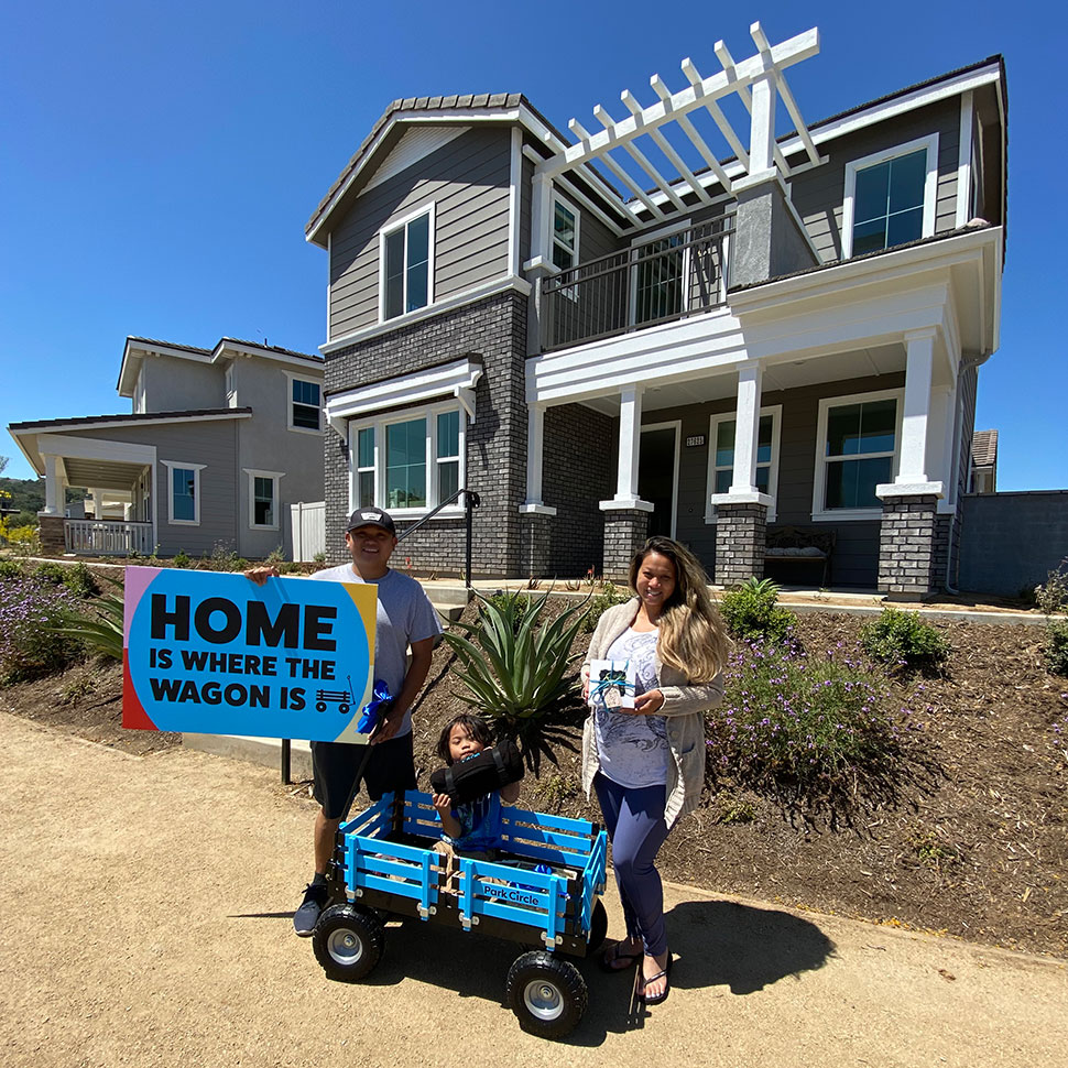 park circle residents austin and paula and family beazer homes the porches